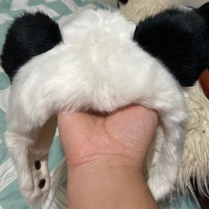 Eskimokids infant panda fuzzy hat